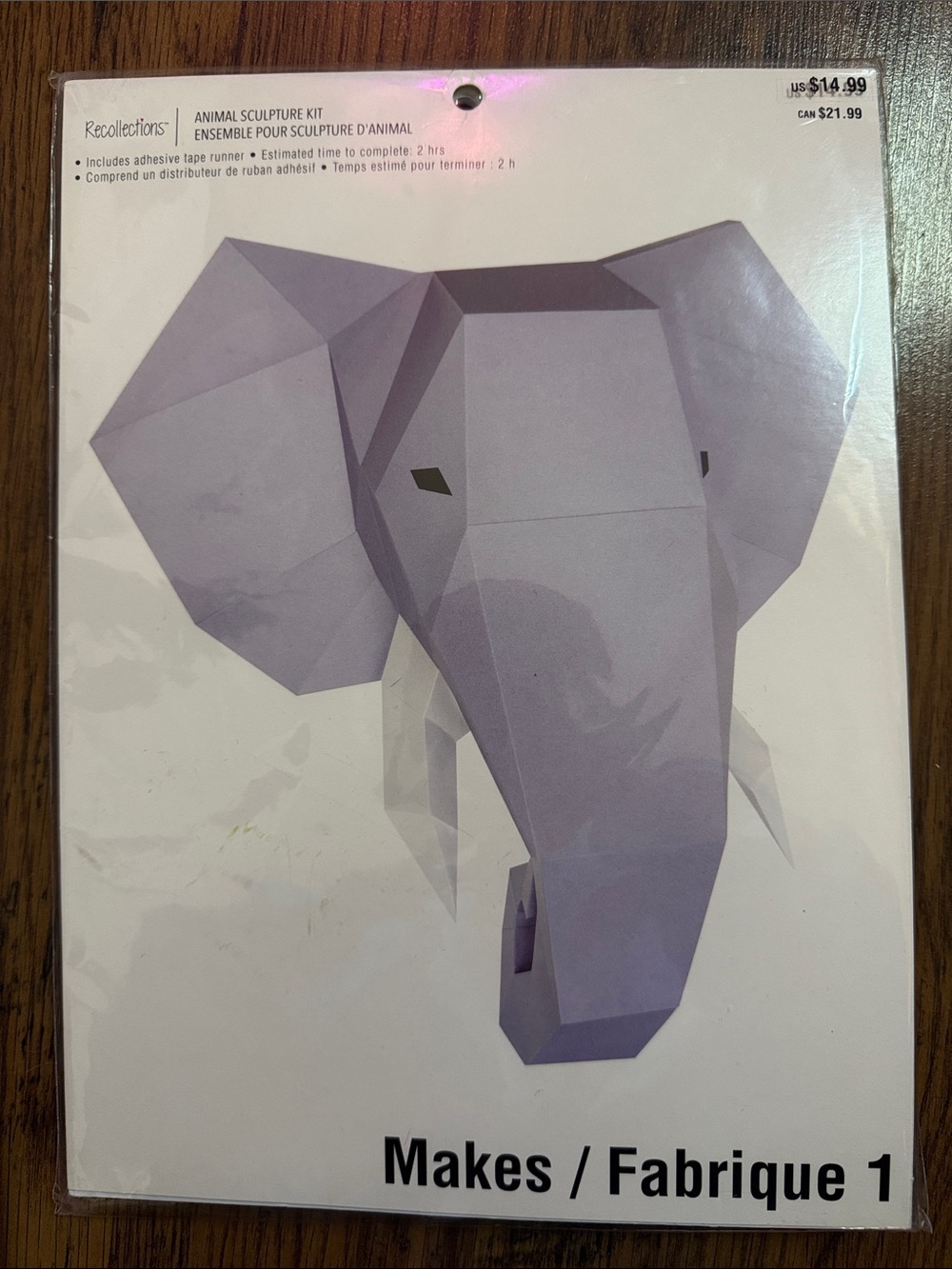 Recollections Paper Elephant Sculpture Kit C1.RBk.M